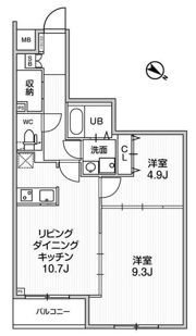 ジェノヴィア板橋本町Ⅲスカイガーデンの間取り画像