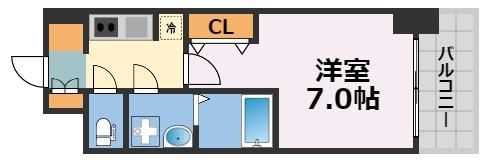 S-RESIDENCE難波大国町Deuxの間取り画像