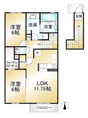 クレールヴェルデの間取り画像