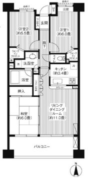 コスモ戸田公園セントラルビューの間取り画像