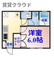 セモア中山アパートの間取り画像