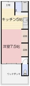旭東町長屋の間取り画像