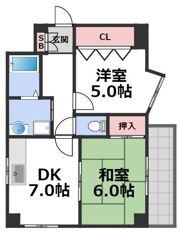 サニーパレス山口の間取り画像