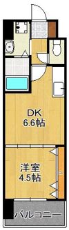 ギャラン中央の間取り画像