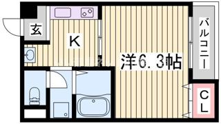 コート西橘通の間取り画像