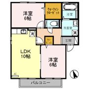 ルピナス明里橋 Bの間取り画像