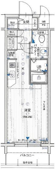 エスリード御堂筋梅田の間取り画像