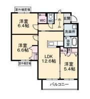 グランマスト高柳 A棟の間取り画像