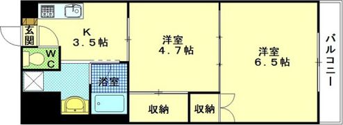 ディアコート大芝の間取り画像