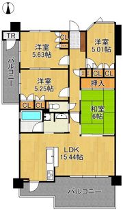 アーティックス千代ケ崎 201号室の間取り画像