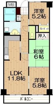 モーニングパーク朝霞の間取り画像