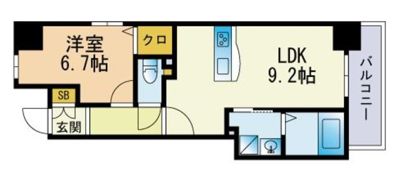 プレジールTJの間取り画像