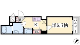 アレス六甲の間取り画像