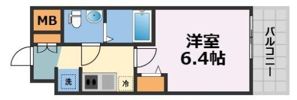 エグゼ大阪DOME CITYシエルの間取り画像