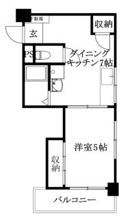 ハイツ立花の間取り画像