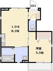 グランヴェルデ中央の間取り画像