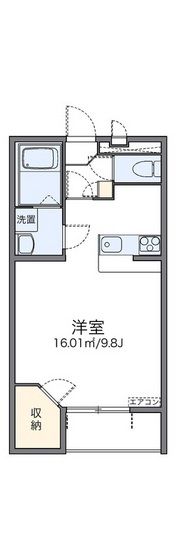 レオパレスファミーユⅡの間取り画像