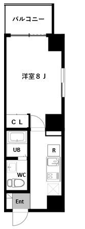 エアータワー横濱伊勢佐木町の間取り画像