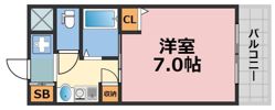 エステムコート心斎橋EASTエリジオンの間取り画像