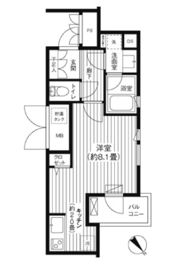 コスモリード新宿余丁町の間取り画像