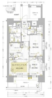 プレサンス ロジェ 御器所駅前の間取り画像