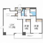 クロスレジデンス大阪新町の間取り画像