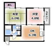 ヒルズ四條畷の間取り画像
