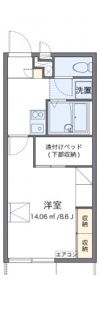 レオパレスアドヴァンテージの間取り画像