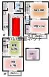 堀溝3丁目貸家の間取り画像