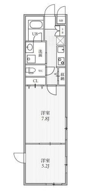 THE PALMS大島の間取り画像