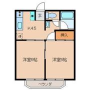 藤コーポ-Dの間取り画像