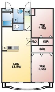 ユーミー桂川Ⅱの間取り画像