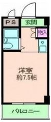 ベルメゾン南江口の間取り画像