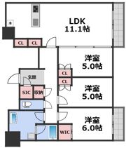 シエリアタワー中之島の間取り画像