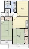 マンションブルースカイの間取り画像