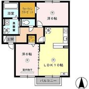 プラム F棟の間取り画像