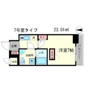 アドバンス心斎橋ラシュレの間取り画像