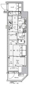 PREMIUM CUBE 大森 TROISの間取り画像