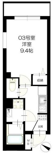 b’CASA阪東橋の間取り画像