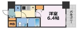 エグゼ大阪DOME CITYシエルの間取り画像