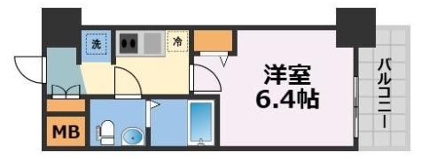 エグゼ大阪DOME CITYシエルの間取り画像