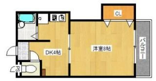 パレス南佐古八番館の間取り画像