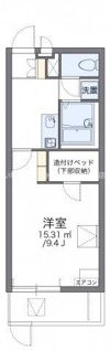 レオパレスレインボーロードの間取り画像