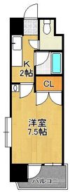 ニューサンリバー6番館の間取り画像