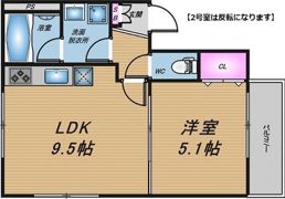 明幸マンションの間取り画像