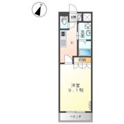スタジオフラットの間取り画像