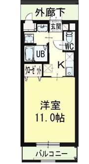 エスポワール2の間取り画像