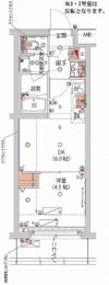 ハーモニーレジデンス新宿 THE NORTHの間取り画像