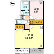 プレジールビューラ B棟の間取り画像