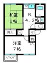 ハイツ紫苑の間取り画像